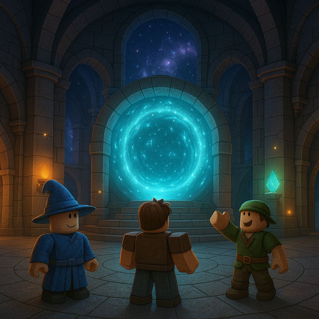 Celestial portal concept art